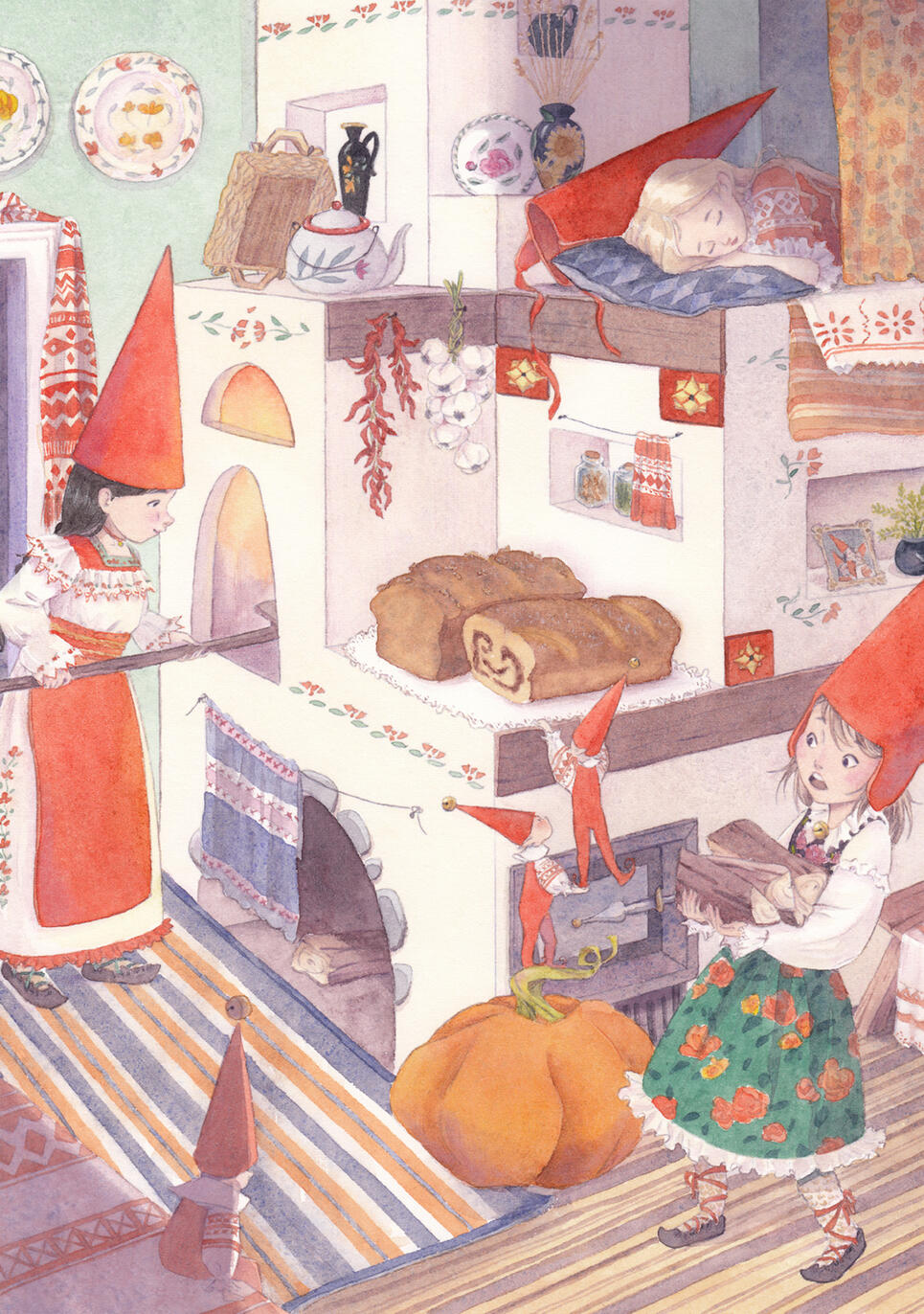 Elves kitchen (watercolor)